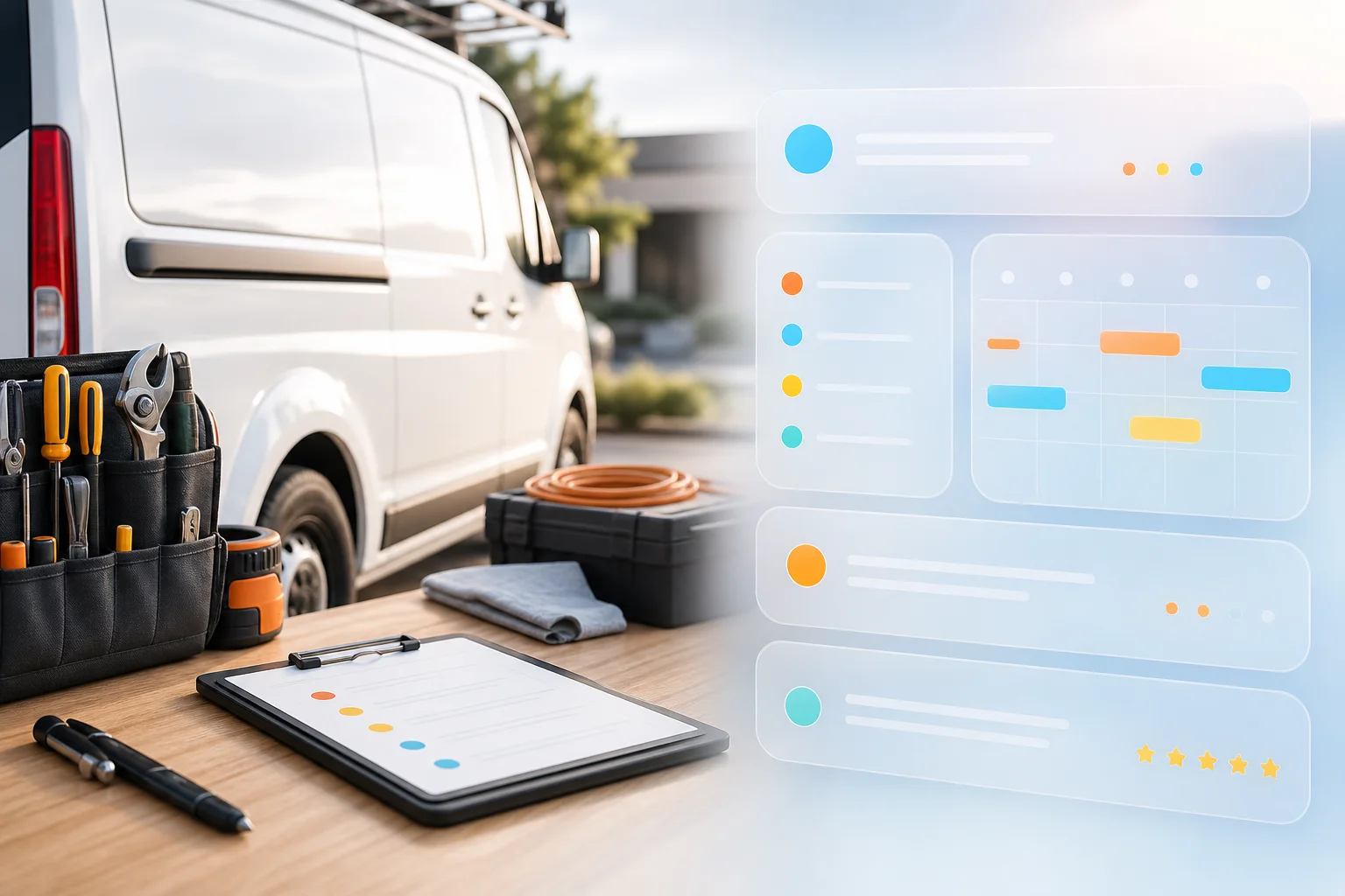 Local service businesses workflow example